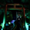 イルミ鳥居撮る人のスマホ撮る俺