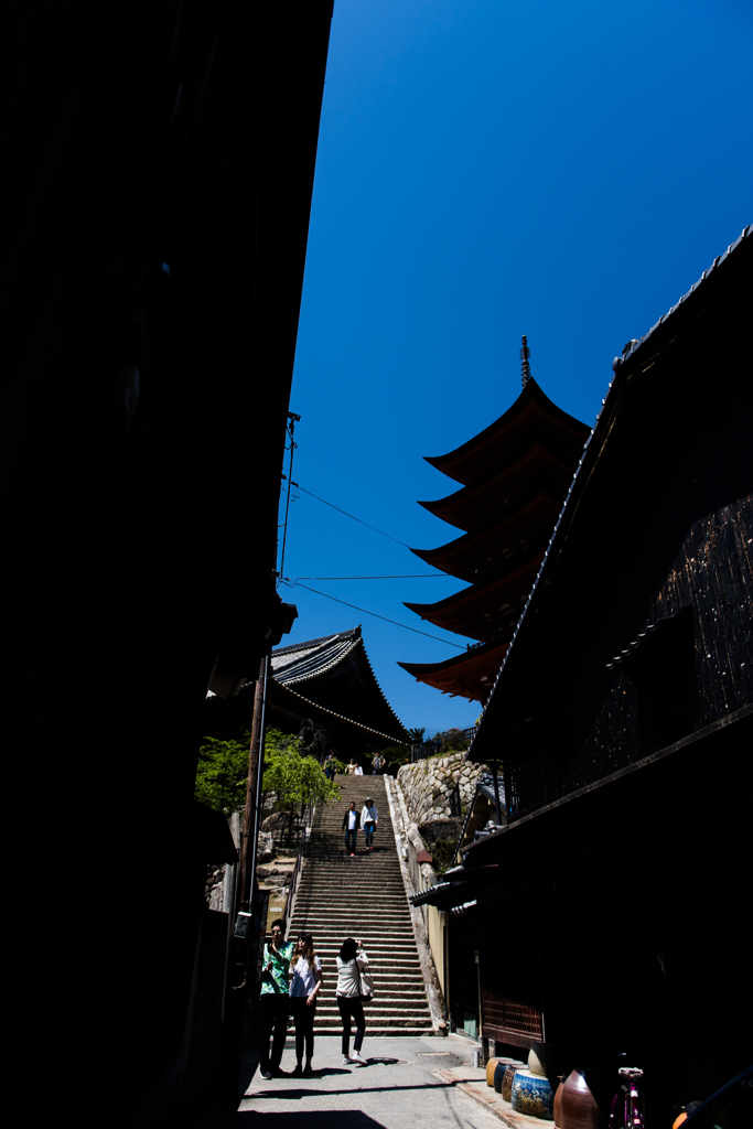 宮島の裏路地