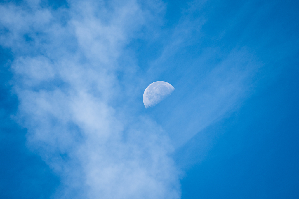 白い月