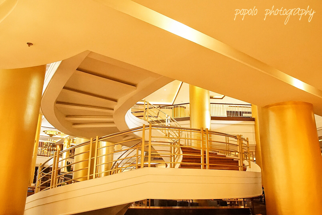 Dusit Thani Manila spiral steps