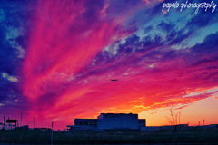 超絶夕景 Red sunset