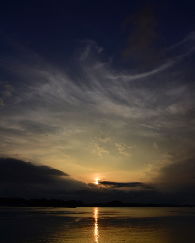 海の夕日