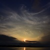 海の夕日