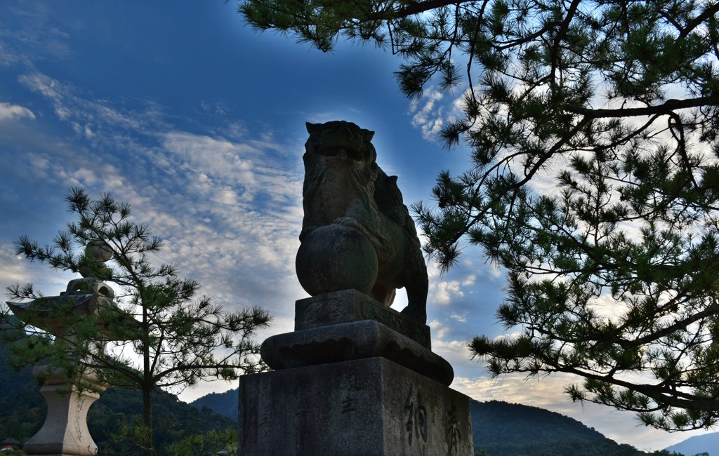 厳島神社の狛犬さん