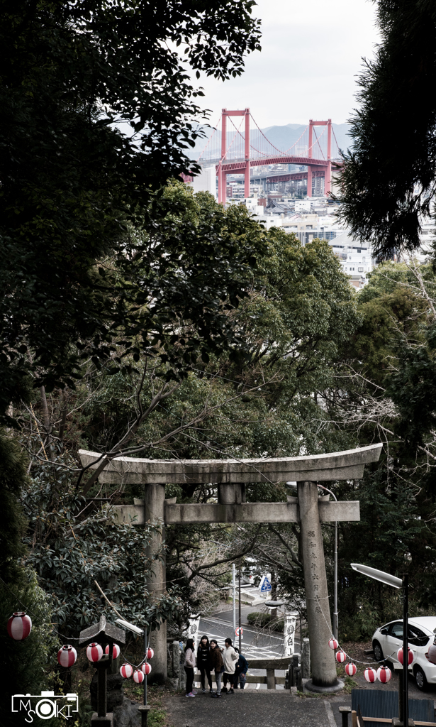 白山神社から。