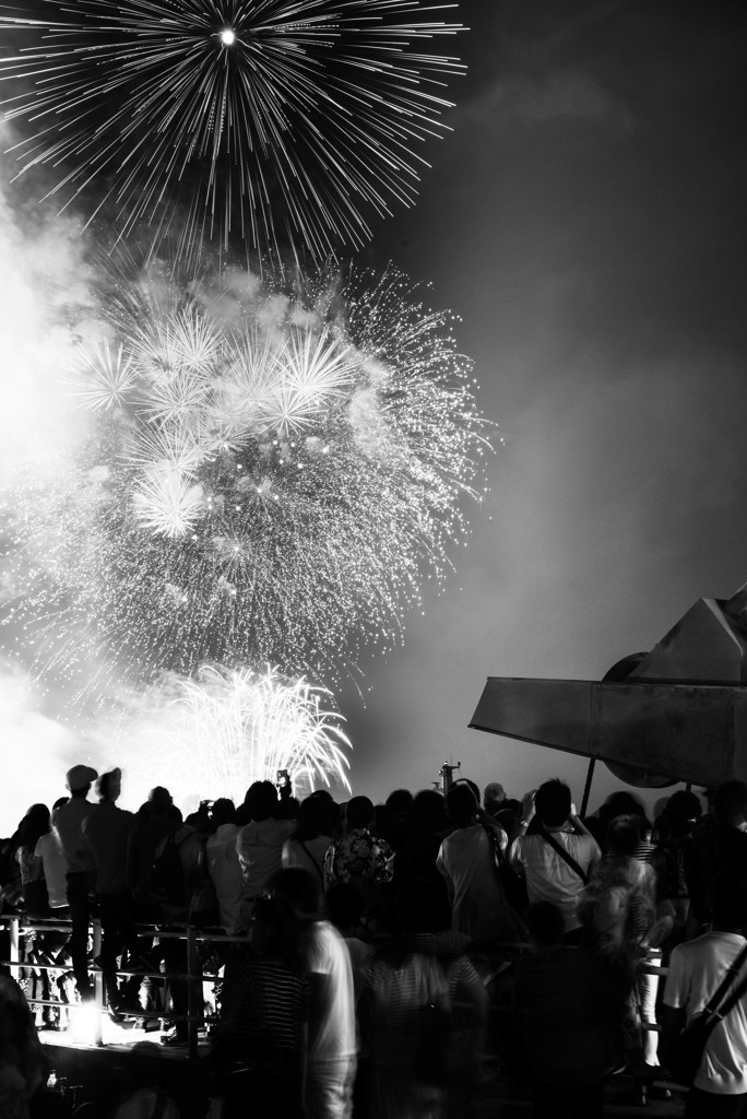 関門海峡花火大会４。