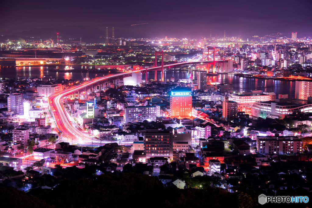 若松の夜景