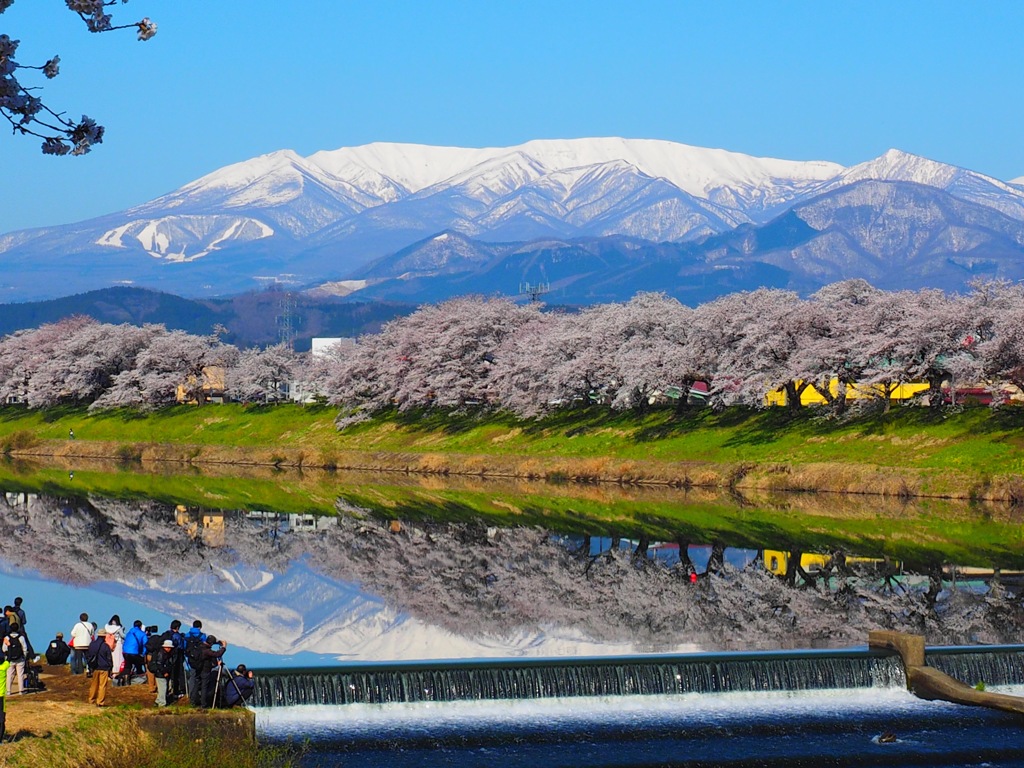 一目千本桜と蔵王連峰