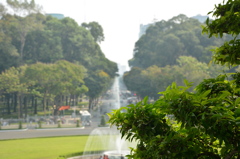 ベトナム旧大統領官邸からの眺め