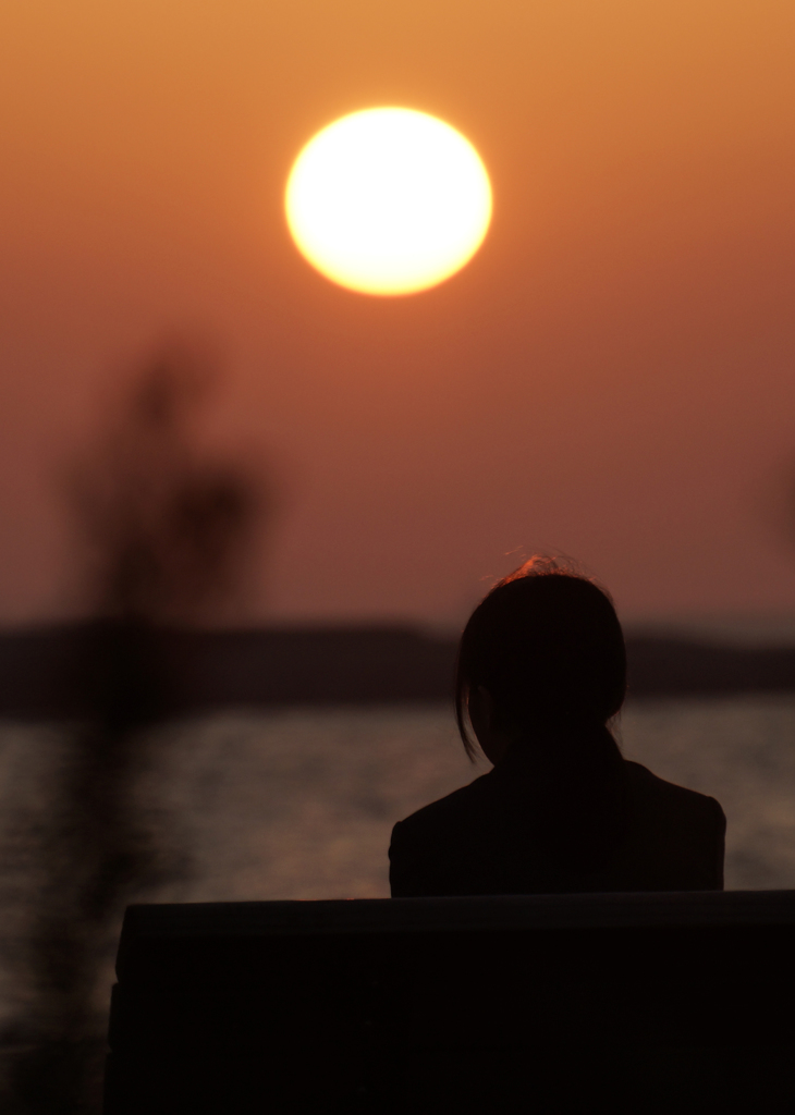 夕陽に何を想ふ