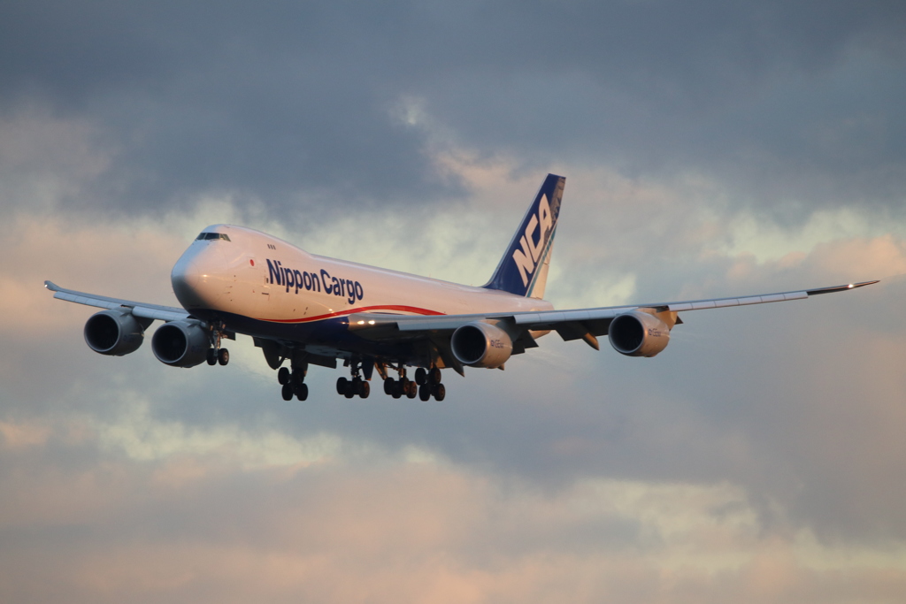 20170121北九州空港　ボーイング７４７－８Ｆ 日本貨物航空ＮＣＡ