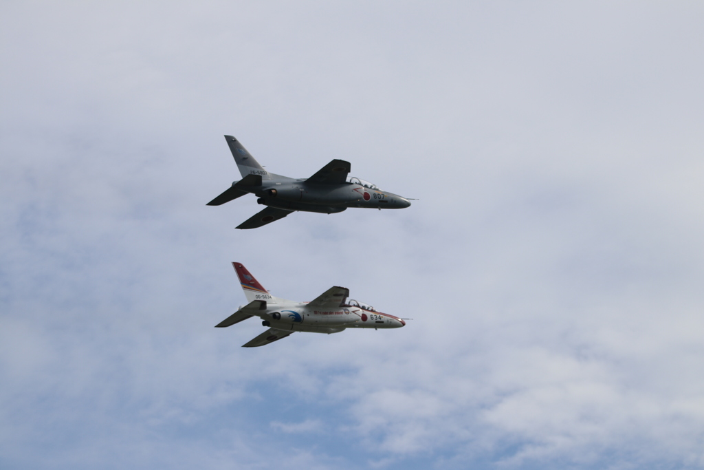 芦屋基地航空祭2016予行　ＯＰフライトのＴ－４