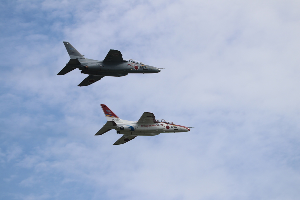 芦屋基地航空祭2016予行　ＯＰフライトのＴ－４