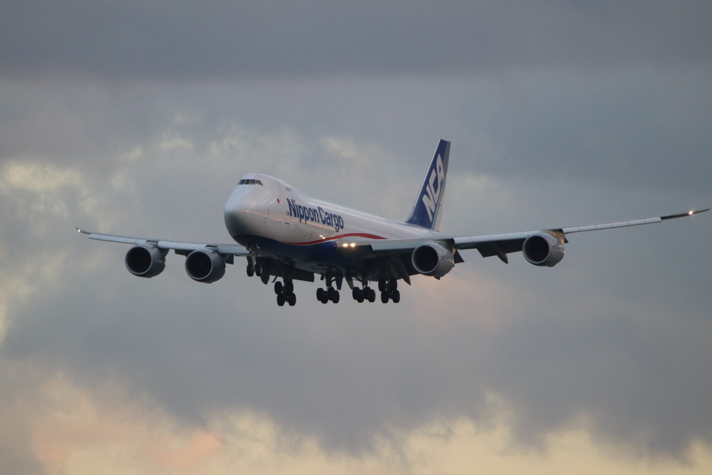 20170121北九州空港　ボーイング７４７－８Ｆ 日本貨物航空ＮＣＡ