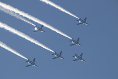 芦屋基地航空祭2016　ブルーインパルス　8