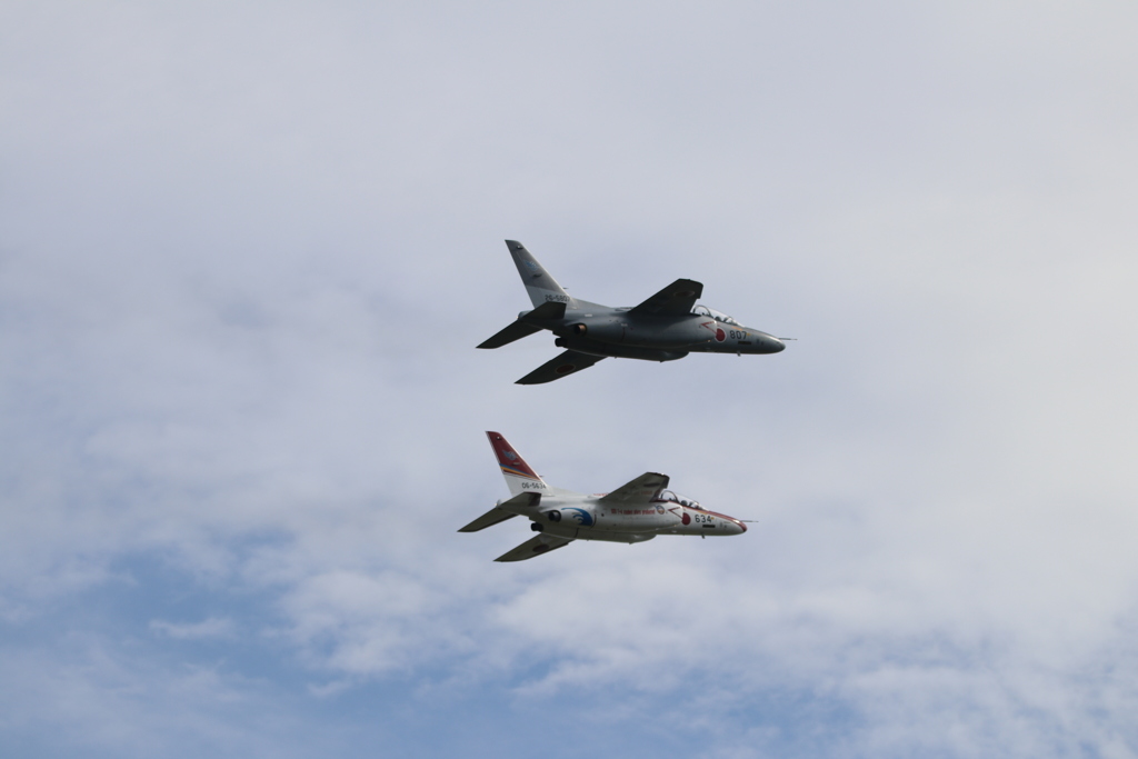 芦屋基地航空祭2016予行　ＯＰフライトのＴ－４