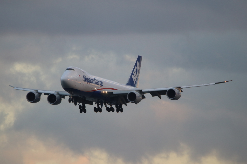 20170121北九州空港　ボーイング７４７－８Ｆ 日本貨物航空ＮＣＡ