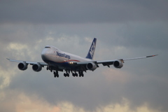 20170121北九州空港　ボーイング７４７－８Ｆ 日本貨物航空ＮＣＡ