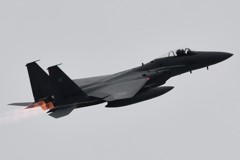 20171126築城基地航空祭帰投　新田原基地Ｆ－１５