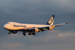 20170121北九州空港　ボーイング７４７－８Ｆ 日本貨物航空ＮＣＡ