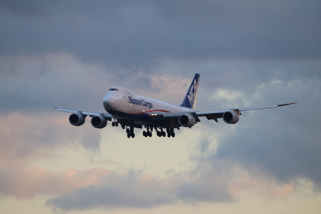 20170121北九州空港　ボーイング７４７－８Ｆ 日本貨物航空ＮＣＡ