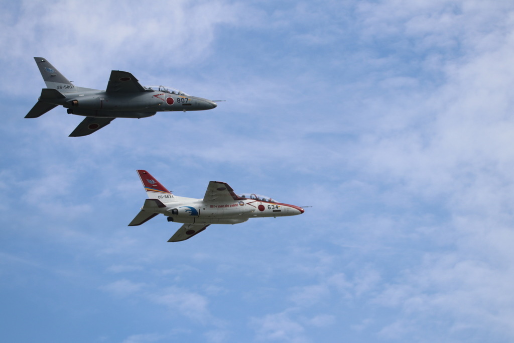 芦屋基地航空祭2016予行　ＯＰフライトのＴ－４