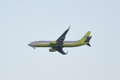 着陸進入　ＪＩＮエア（北九州空港）20171119