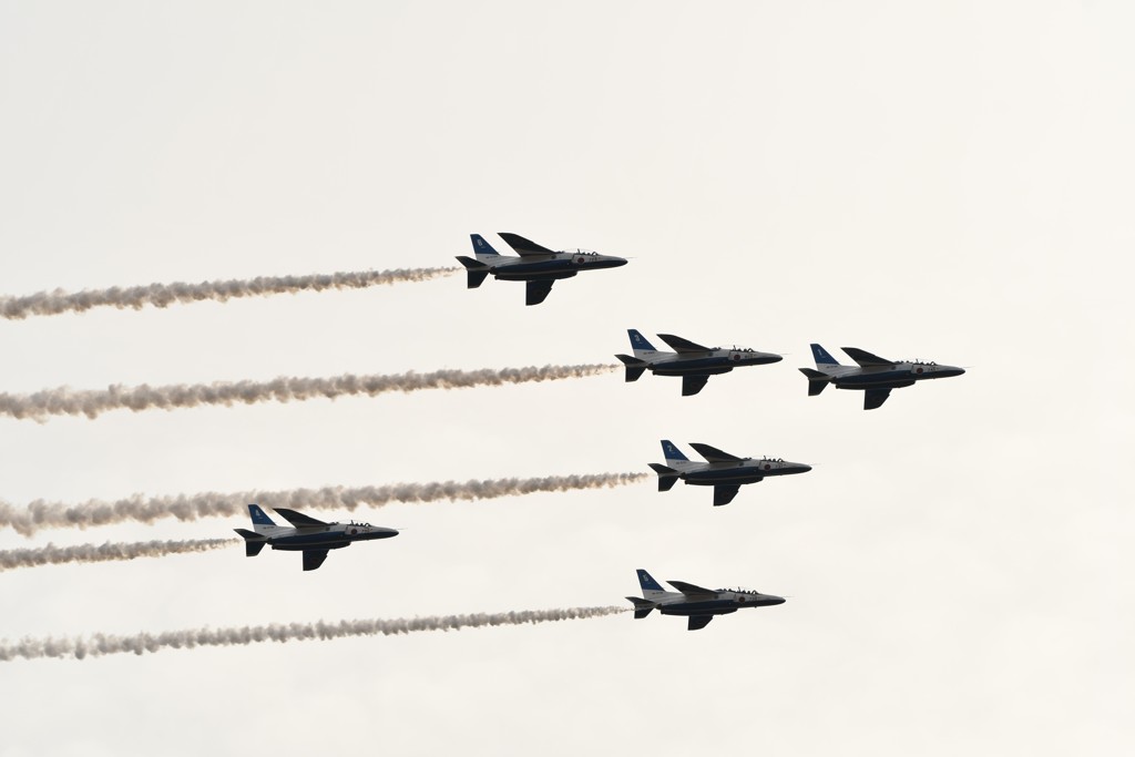 20171125築城基地航空祭予行　ブルーインパルス