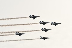 20171125築城基地航空祭予行　ブルーインパルス