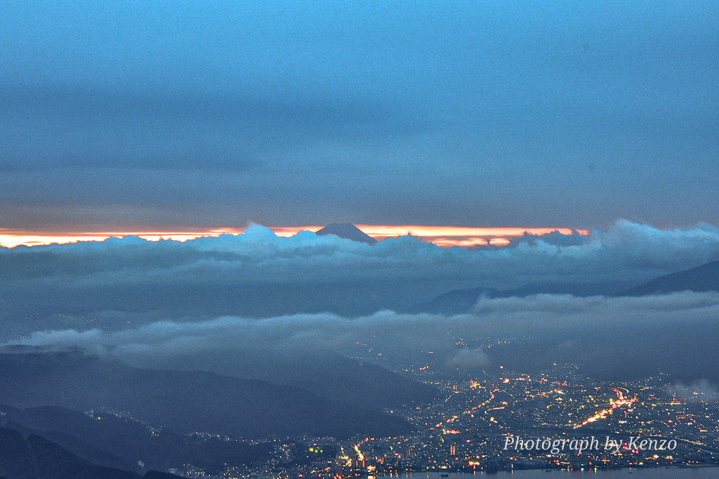 雲海と富士山～高ボッチ～