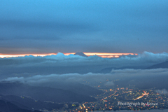 雲海と富士山～高ボッチ～