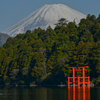 芦ノ湖と富士山