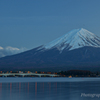 河口湖・円形ホールからの富士山
