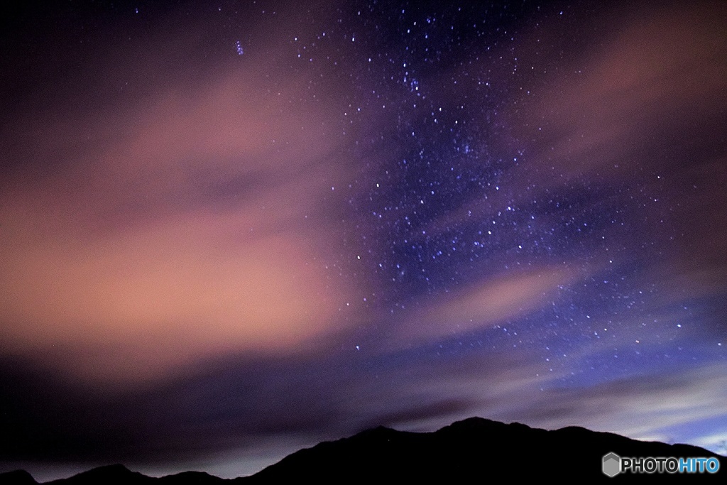 朝霧高原からの夜空