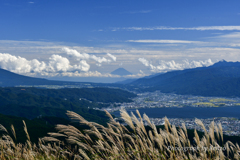 壮大な眺め・富士山と雲～高ボッチ～