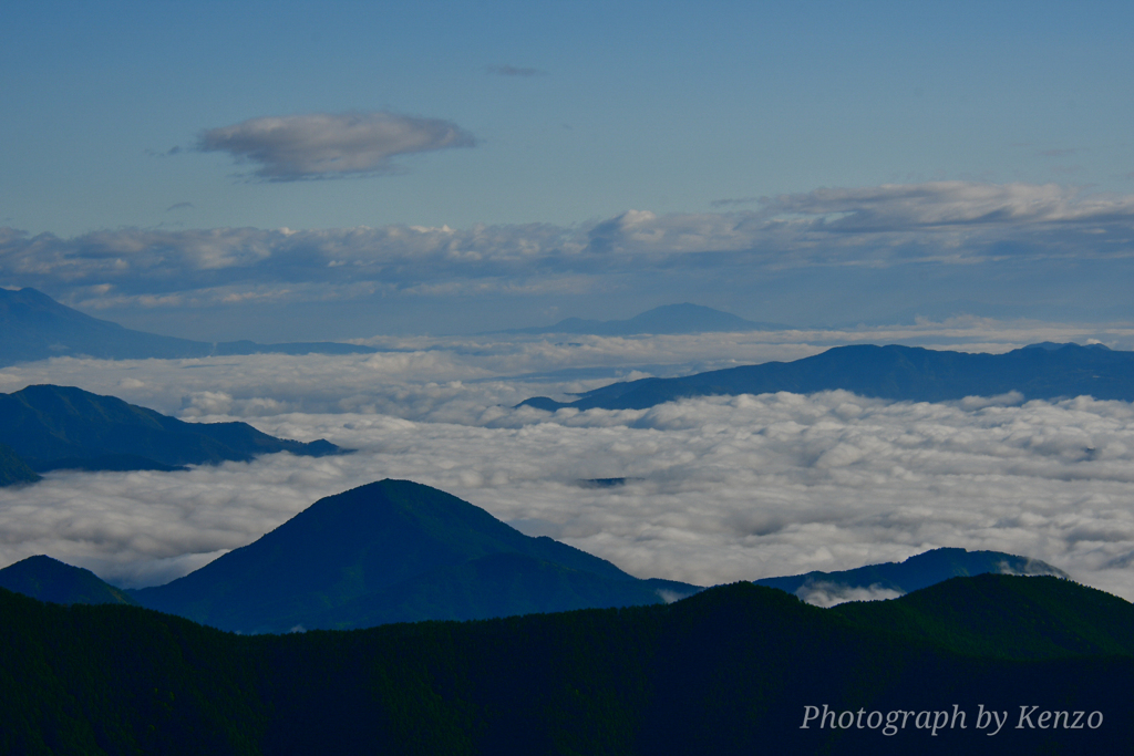 王ヶ頭から見た雲海