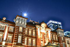 中秋の名月と東京駅