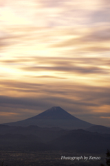 甘利山からの朝富士