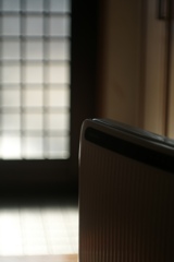 Der Eingang im sanften Lichtschei