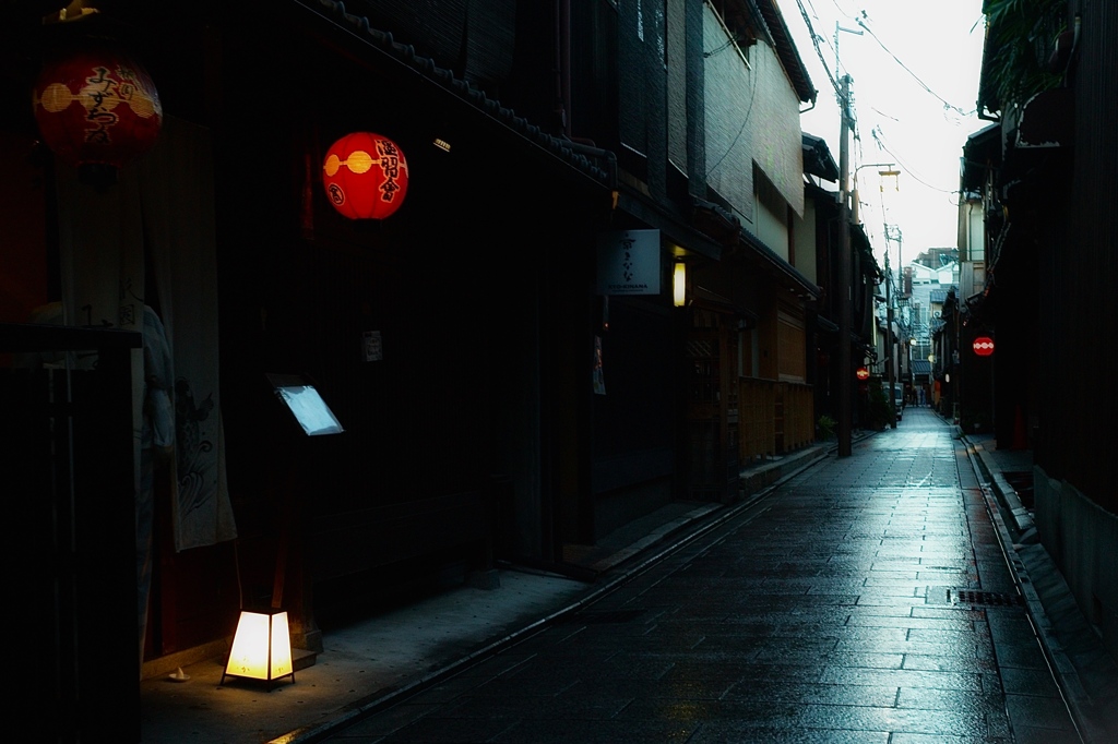 打ち水　京都