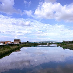 雲と空と川と