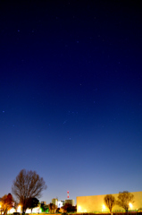 尾久の原公園から見えた12月の星空
