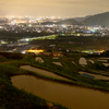 善光寺平夜景を眺める