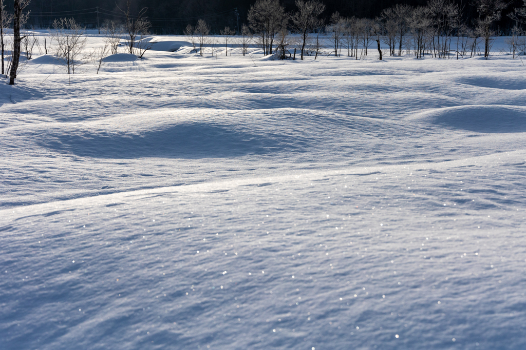 春待つ雪の造形