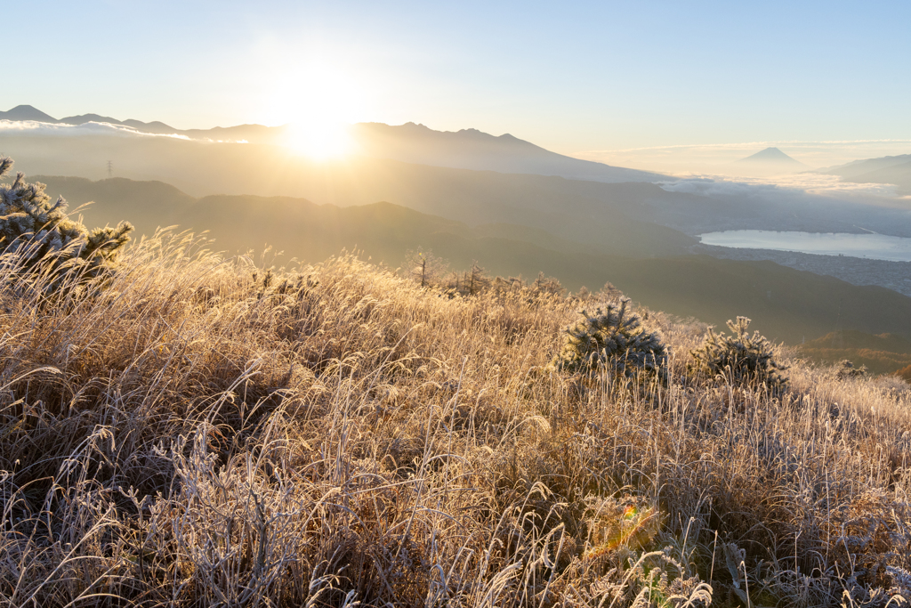 高原に霜が降りる季節