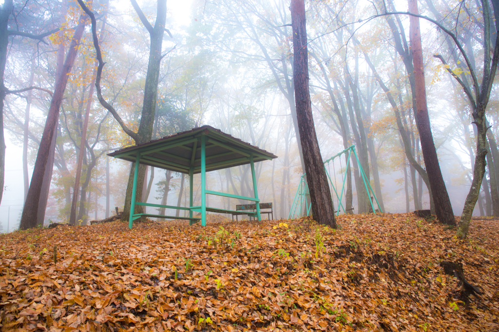 丘の上にある公園