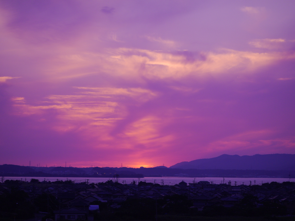 夕焼け＠浜名湖