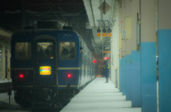 JR津軽海峡線　青森駅　急行はまなす　2015/12/28