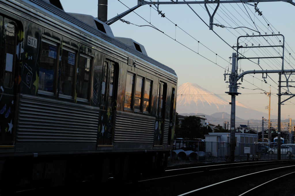 柚木駅〜長沼駅・富士山