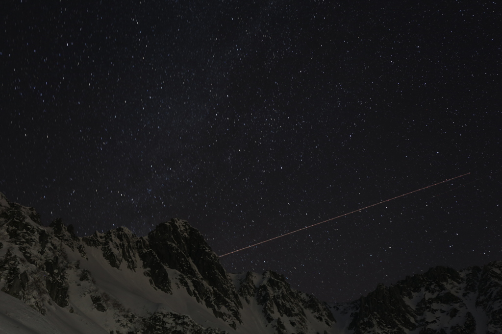 駒ヶ岳の星景
